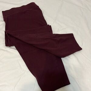 Torrid size 4, burgundy/maroon color leggings